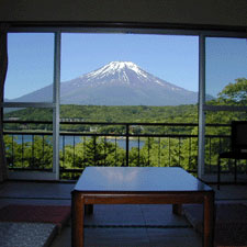 客室からの富士山