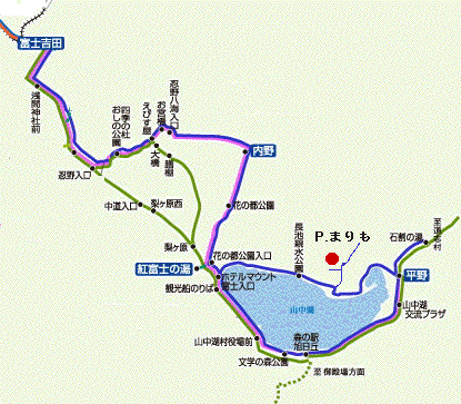 富士っ湖号路線図